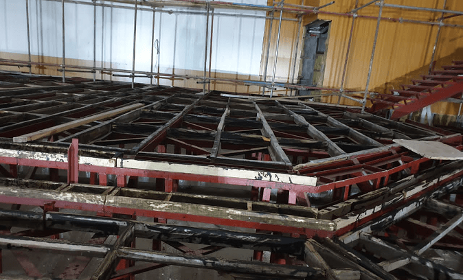 Ceiling structure detail