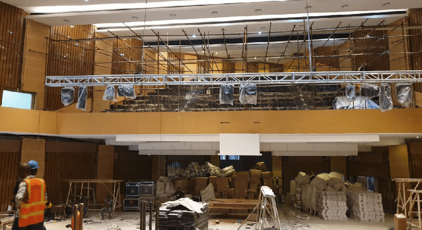 Stage and seating area